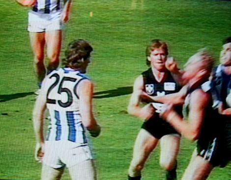 The 1987 incident in the "Battle of Britain" match.